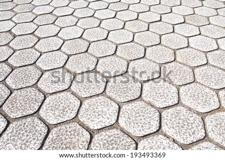 close - up street floor tiles as background 