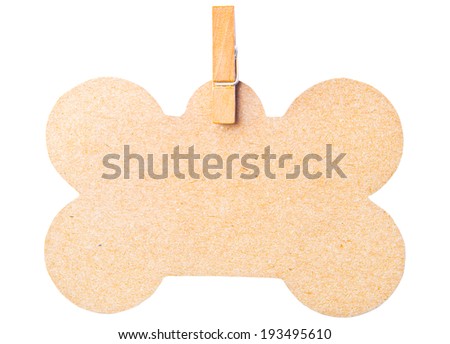 tag isolated on white background, clipping path