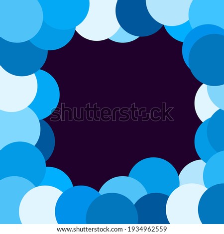 background design illustration with blue circle surrounds. useful for backgrounds, letters, covers, etc.
