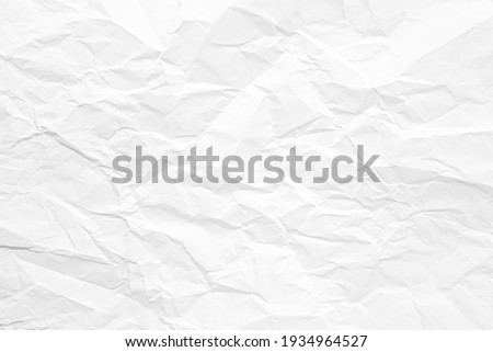 Clean white paper, wrinkled, abstract background. Royalty-Free Stock Photo #1934964527