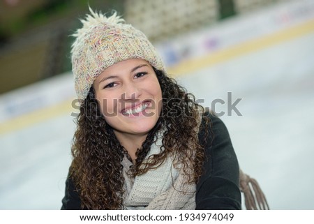 a girl at ice rink