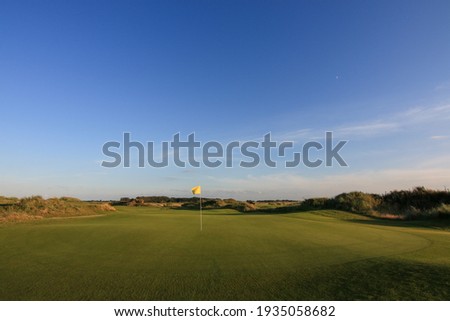 Golfcourse background pictures of The Netherlands with beautiful sky