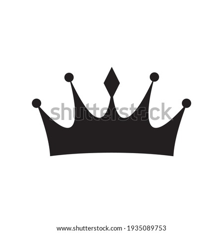 Crown icon vector illustration sign