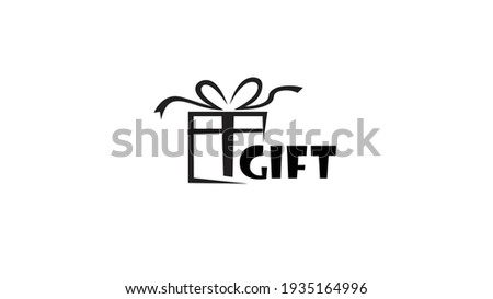 Creative Gift Box Abstract logo Symbol Design Vector