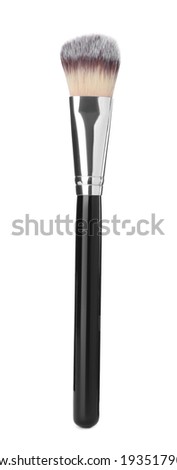 Makeup brush of professional artist isolated on white. Cosmetic product