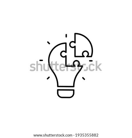 problem solving icon vector illustration. business line icon style. isolated on white background Royalty-Free Stock Photo #1935355882