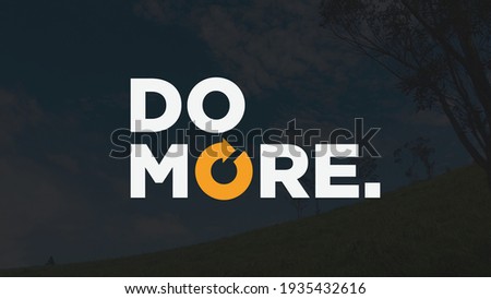 Do more and Repeat motivational quotes Full High quality Wallpaper Royalty-Free Stock Photo #1935432616