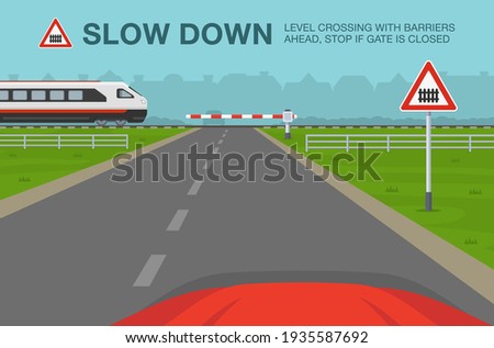 Level Crossing Stock Vector Images Avopix Com