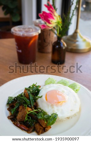 Easy meal set of Thai street food, stock photo
