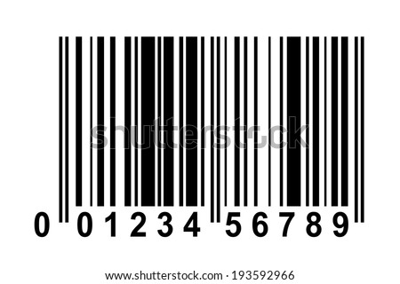 Exemplar for Barcode with fake numbers