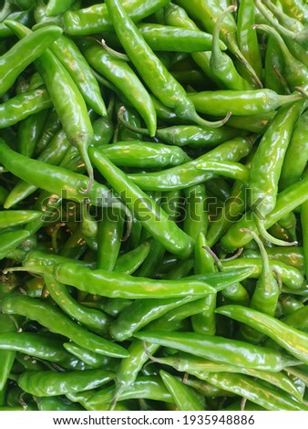 Pictures of fresh, green peppers, spicy food, spicy vegetables.