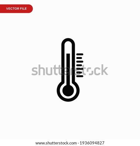 Thermometer icon vector. Simple thermometer sign Royalty-Free Stock Photo #1936094827
