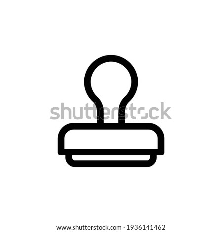 Rubber stamp icon vector design template. Stamp icon vector, solid illustration, pictogram isolated on white. stamps icon vector on white background. stamps vector illustration