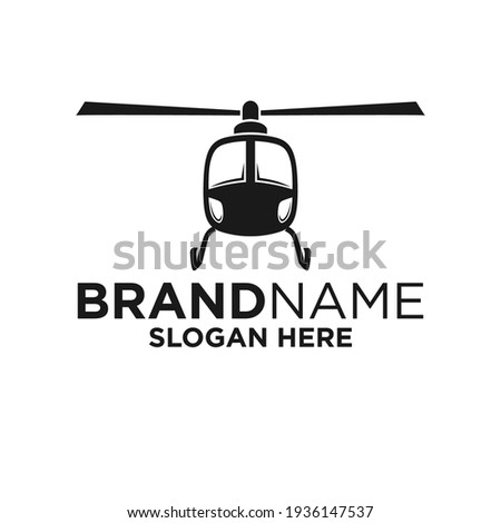 Helicopter Logo Design Template Inspiration, Vector Illustration.