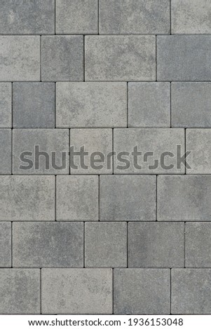 Colored set of road tiles on the street Royalty-Free Stock Photo #1936153048