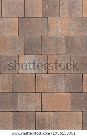 Colored set of road tiles on the street Royalty-Free Stock Photo #1936153051