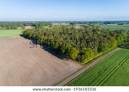 Landscape in Germany from the air Royalty-Free Stock Photo #1936183336