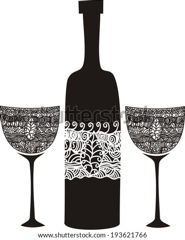 Wine vector illustration
