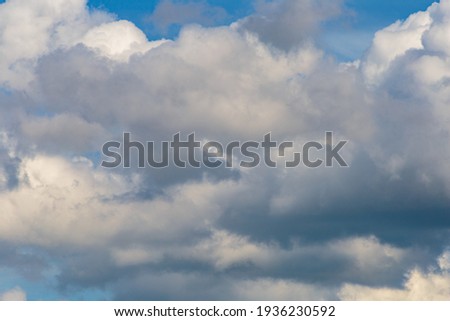 The wind drives the rain clouds. Sky and clouds patterns background.