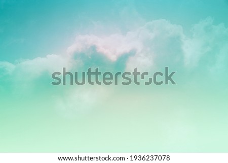 fantasy  fluffy cloudy sky with pastel gradient color ,nature abstract background
