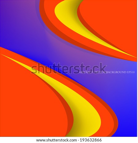 Abstract background with orange and blue color