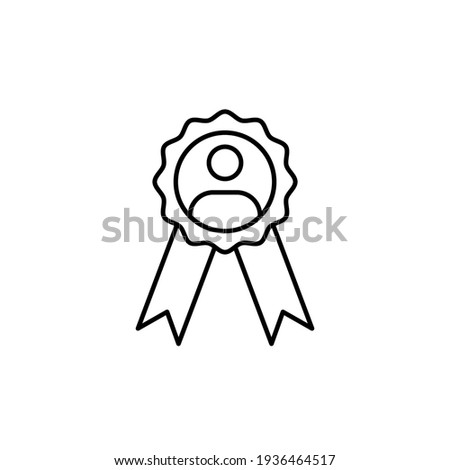 competence icon vector illustration. line icon style. isolated on white background
