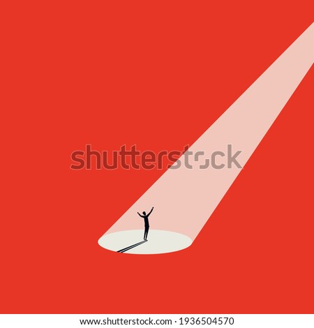 Business recruitment and headhunting vector concept. Symbol of talent searching, career opportunity. Minimal illustration art design, eps10. Royalty-Free Stock Photo #1936504570
