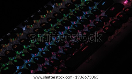 Colorful Mechanical Keyboard with LED lights