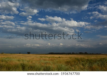 Steppe of Almaty district, Kazakhstan