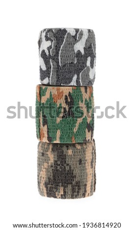 Wrap Tape military isolated on a white background.