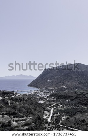 mountain landscape in Kos, Greece