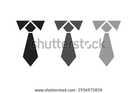The tie icon. Necktie and neckcloth symbol. Flat Vector illustration Royalty-Free Stock Photo #1936975834
