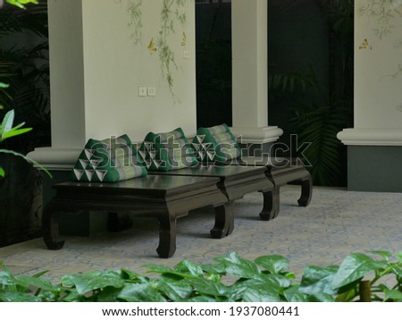 benches in a waiting area