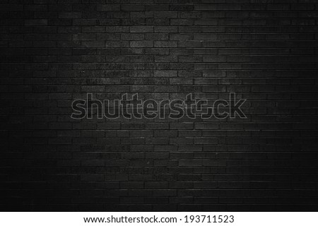 Black brick wall for background  Royalty-Free Stock Photo #193711523