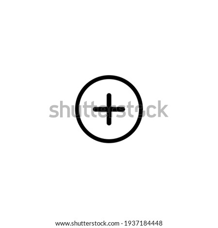 Plus icon simple vector perfect illustration Royalty-Free Stock Photo #1937184448