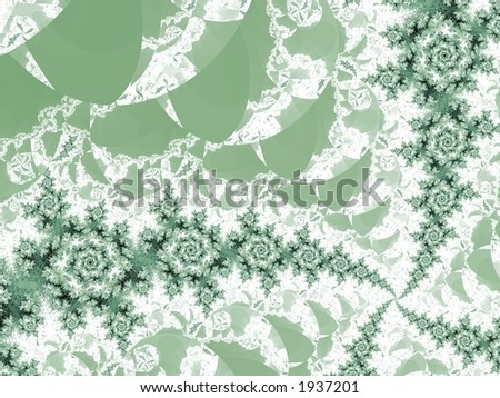 Spirals of Soft Green - Illustration