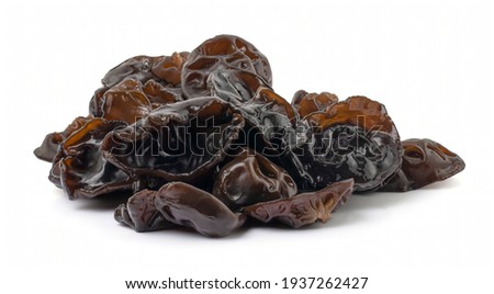 Black fungus isolated on white background with clipping path. Royalty-Free Stock Photo #1937262427
