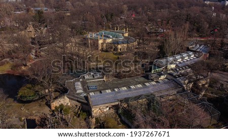 The Berlin Zoo from above - aerial view - urban photography