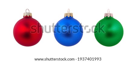 christmas ball isolated on a white Royalty-Free Stock Photo #1937401993