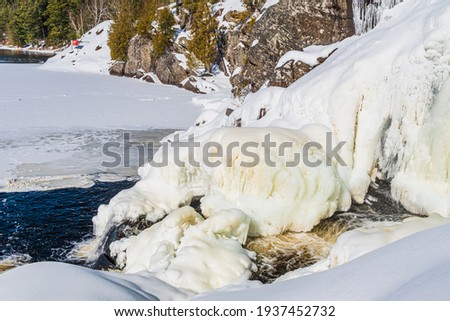 Muskoka High Falls Conservation Area Muskoka County Algonquin Highlands Bracebridge Ontario Canada in Winter