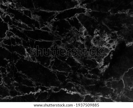 Black marble natural pattern for background, abstract black and white Royalty-Free Stock Photo #1937509885