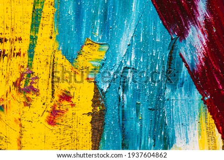 abstract oil paint texture on canvas, background Royalty-Free Stock Photo #1937604862