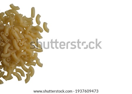Pasta, banner, isolate on a white background.