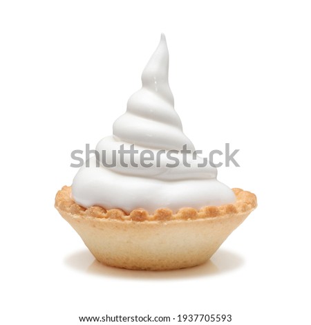 cupcake with cream on a white background