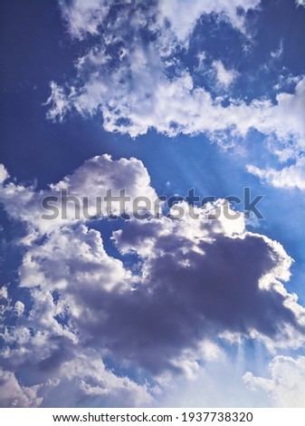 beautiful  picture of clouds in the  sky