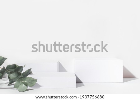 White background for cosmetic products.