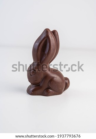 chocolate rabbit to eat at easter