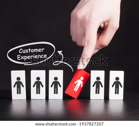Business, Technology, Internet and network concept. Technology future.  Customer Experience.   