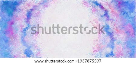 Abstract and colorful wet watercolor splash paint grunge texture background