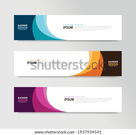 Vector Abstract Banner Design Web Template Royalty-Free Stock Photo #1937934541